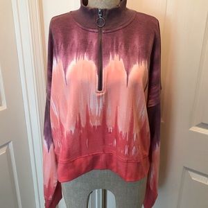 Ideology Performance cropped tie dye sweatshirt